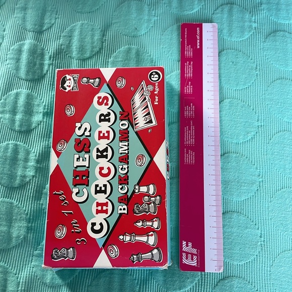 Chess checkers backgammon 3 in 1 set by Lucky Lad - Picture 12 of 12